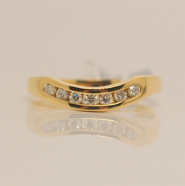 18ct Seven Stone Eternity .21ct Diamond Ring