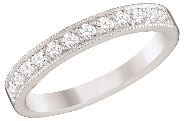 18ct White Gold 15stone Eternity .33ct Diamond Ring