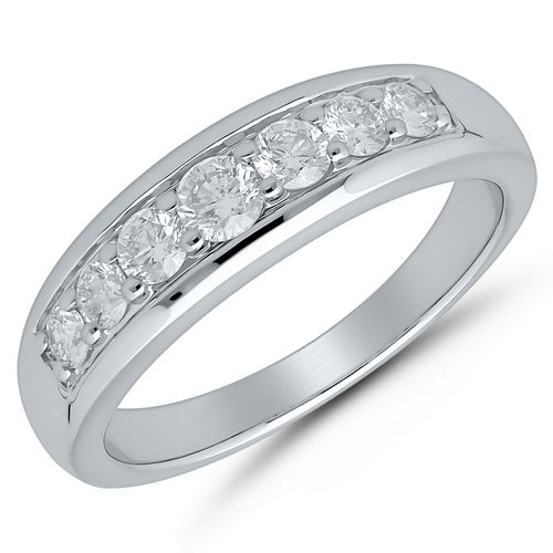 9ct White Gold 7stone .50ct Diamond Ring