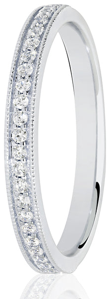 9ct Ring Wht Mill Chan.15