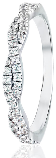 9ct Ring Wh Bril Twst.25