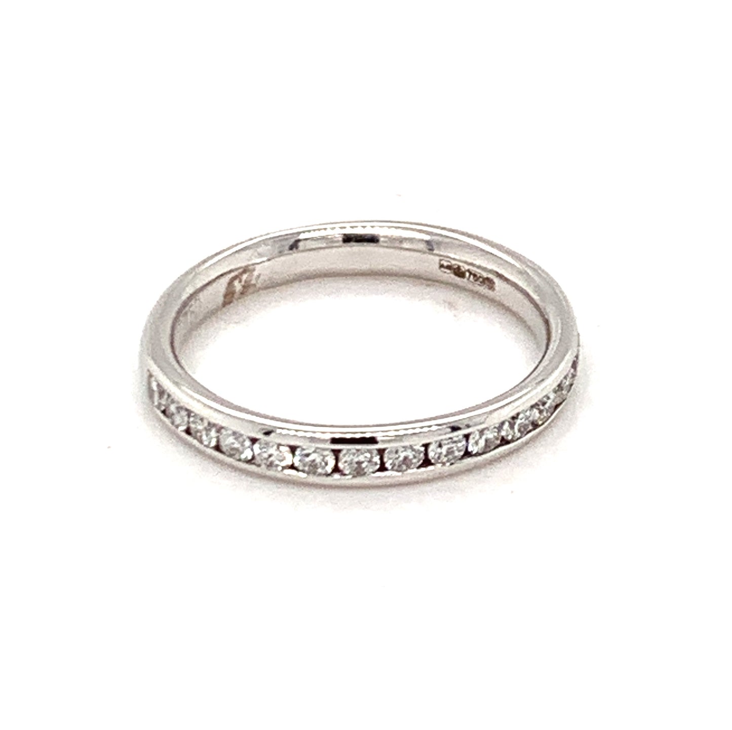 18 Carat White Gold Channel Set 1/3 Carat Ring