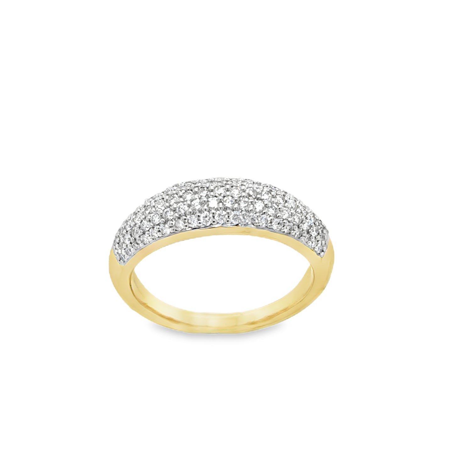 9ct Pave Set .50ct Diamond Ring
