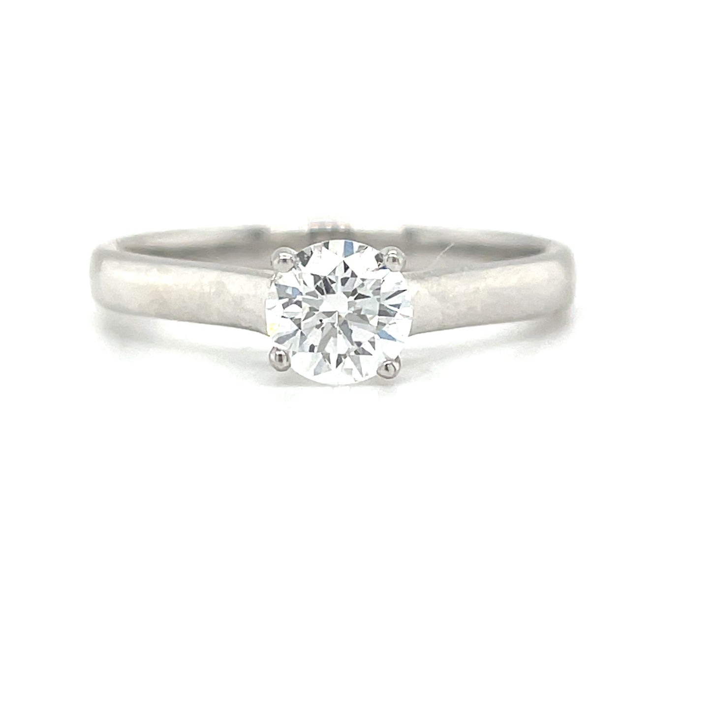 9ct Sol Wh 4 Claw C/Di.50