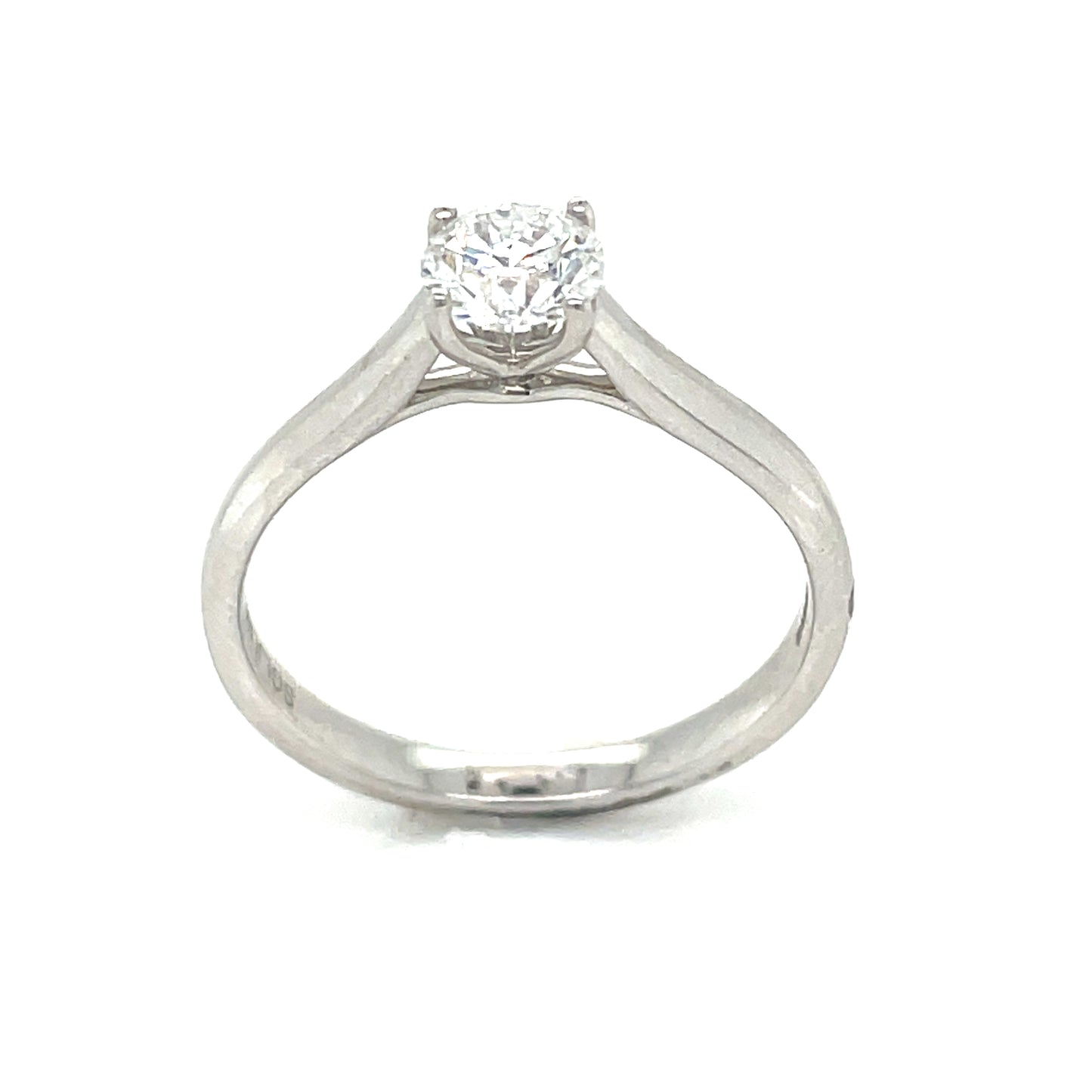 9ct Sol Wh 4 Claw C/Di.50