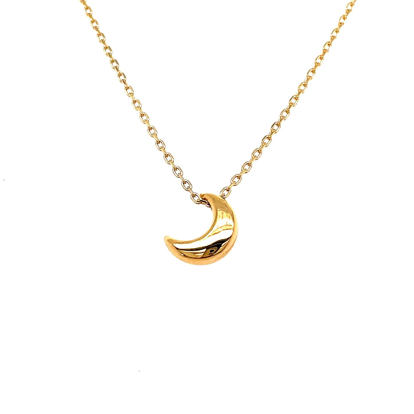 9ct Crescent Moon Necklet