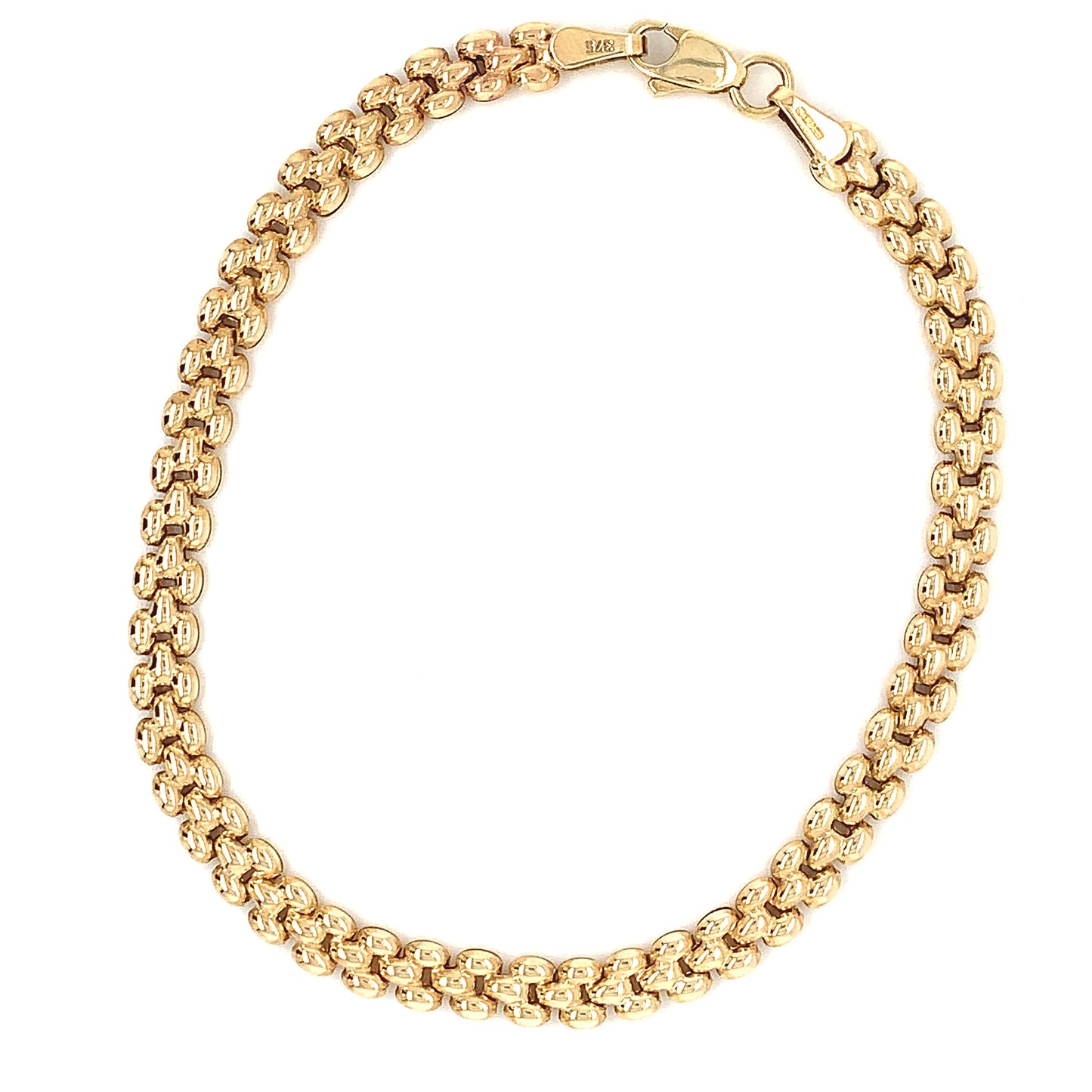 9ct Panther Link  Bracelet