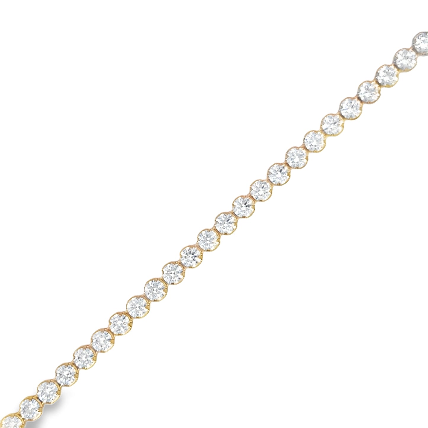 9ct Gold Cubic Zirconia Tennis Bracelet