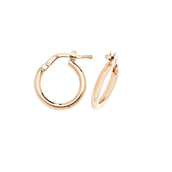 9ct Yellow Gold 15mm Hoop Earrings
