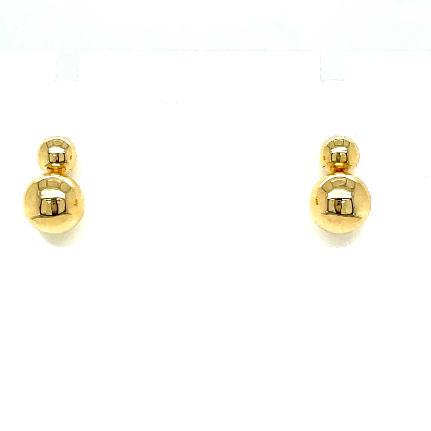 9ct Double Ball 4mm/6mm Stud Earring