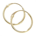 9ct Gold 10mm Sleeper Earrings