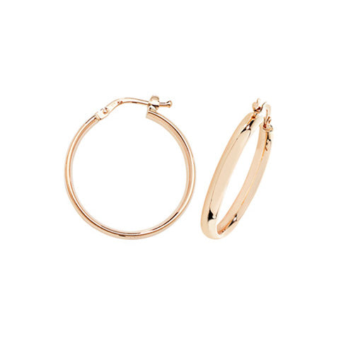 9 Ct Yellow Gold 23 Mm Hoop