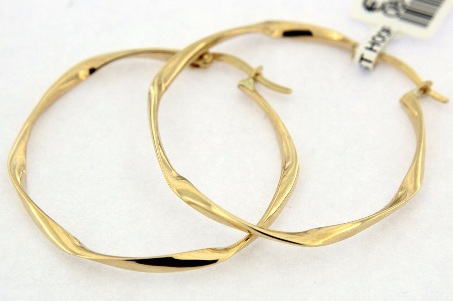 9ct Twisted Hoop Earrings