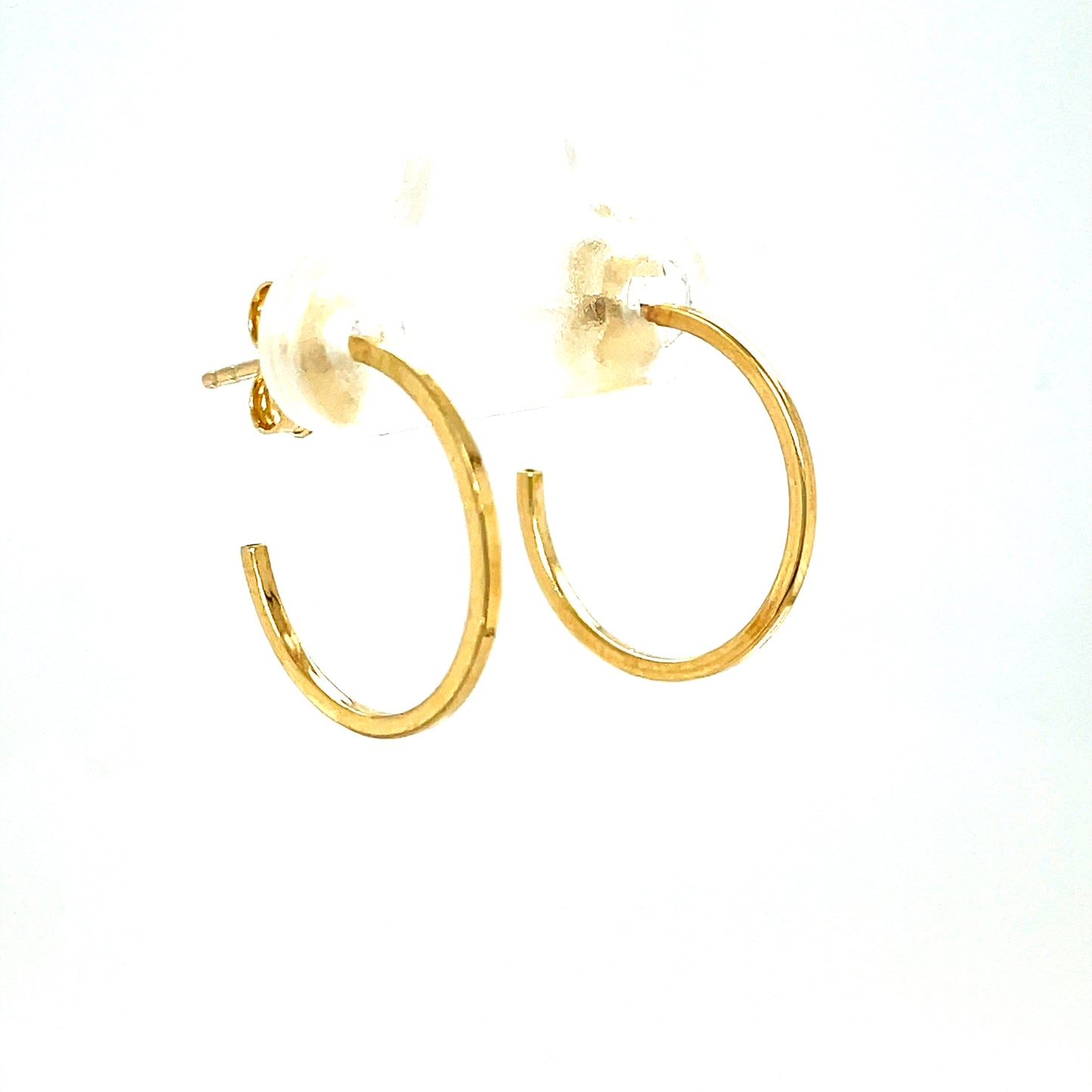 9ct 17mm Tube 1/2 Hoop Earring