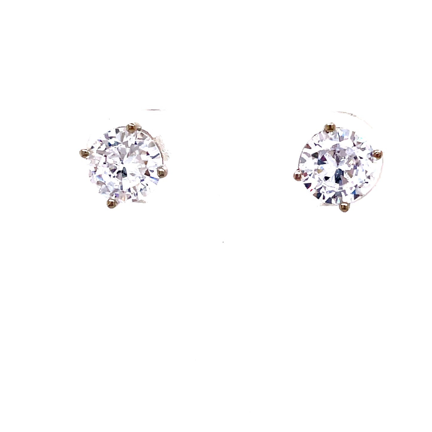 9ct White Gold Cubic Zirconia Earrings