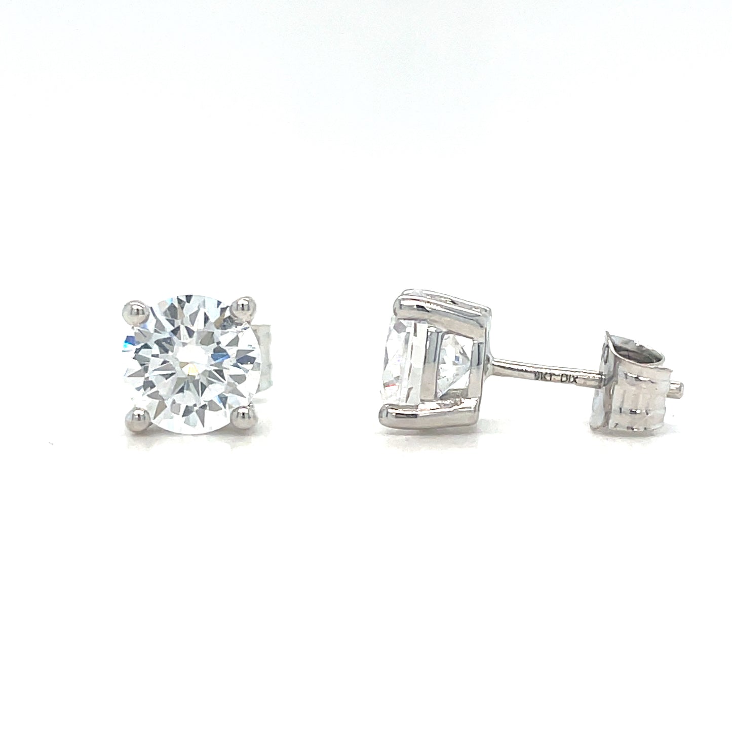 9ct E/Rg Wh 7mm Cz