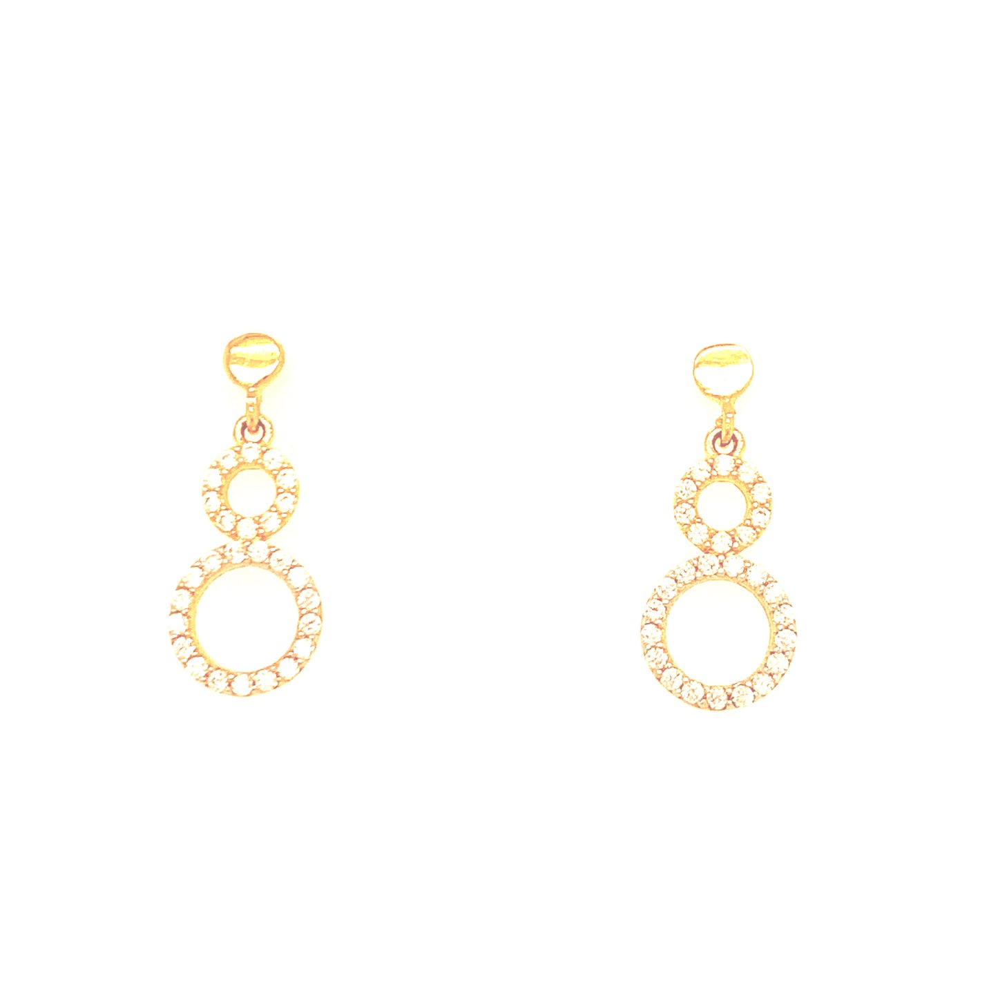 9ct Cubic Zirconia Drop Earrings