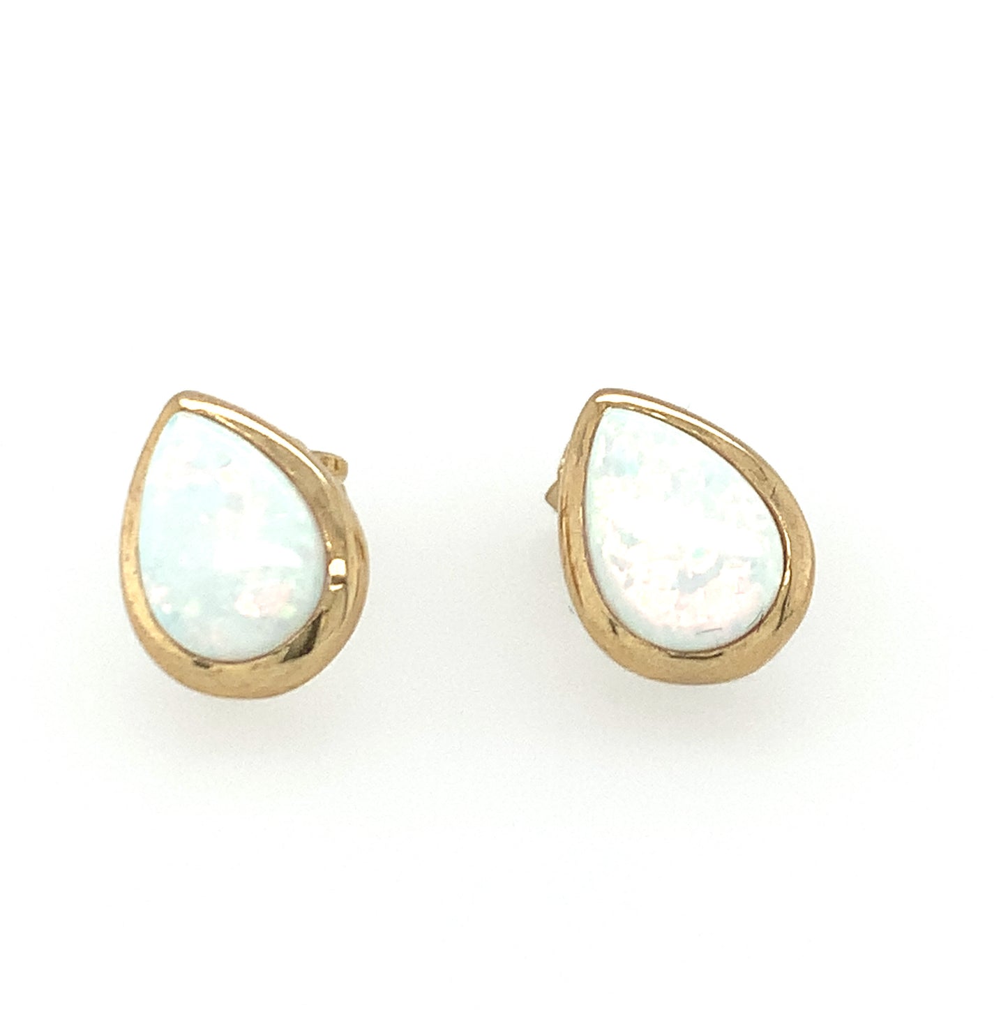 9ct Opal Pear Shaped Earrings