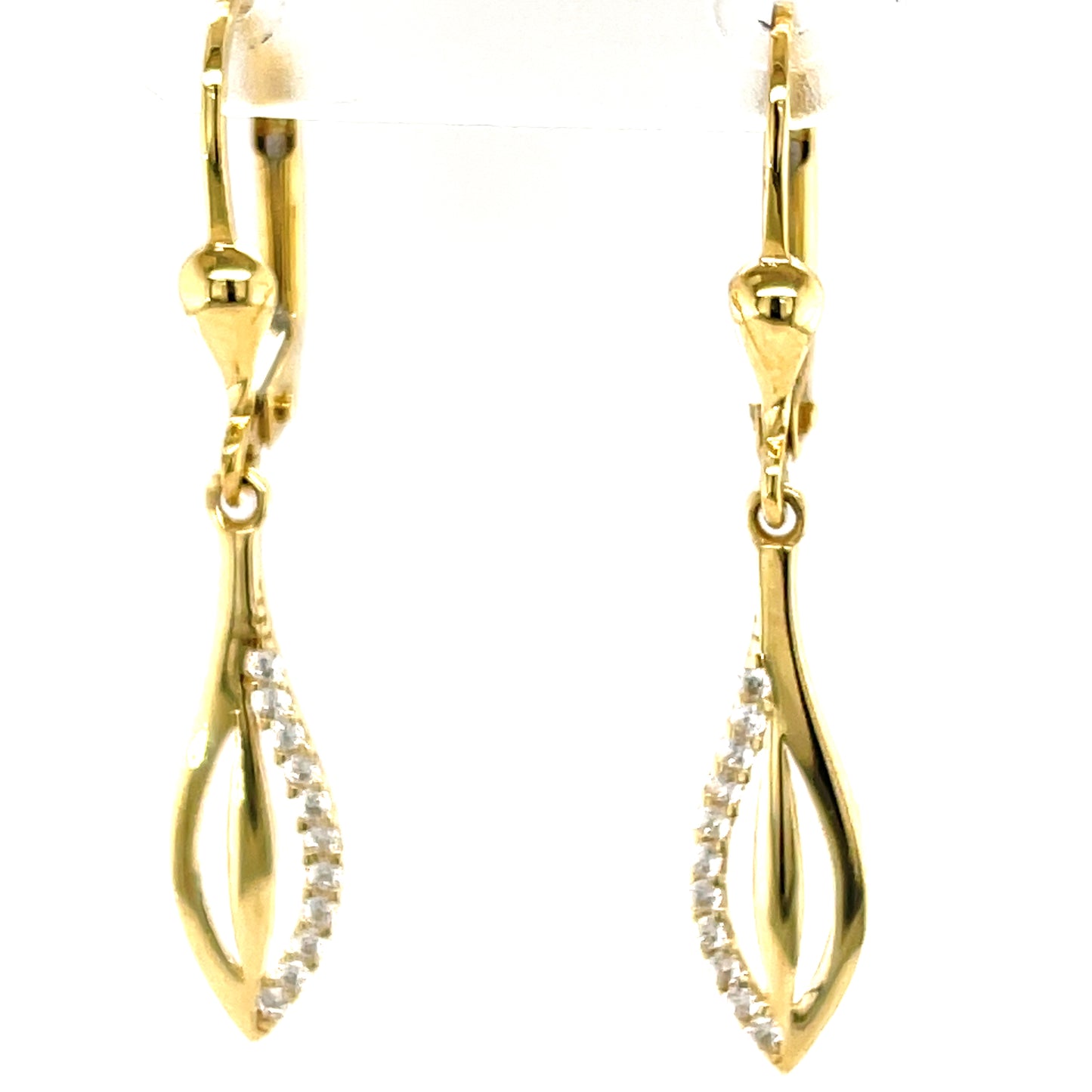 9ct Cubic Zirconia Drop Earrings