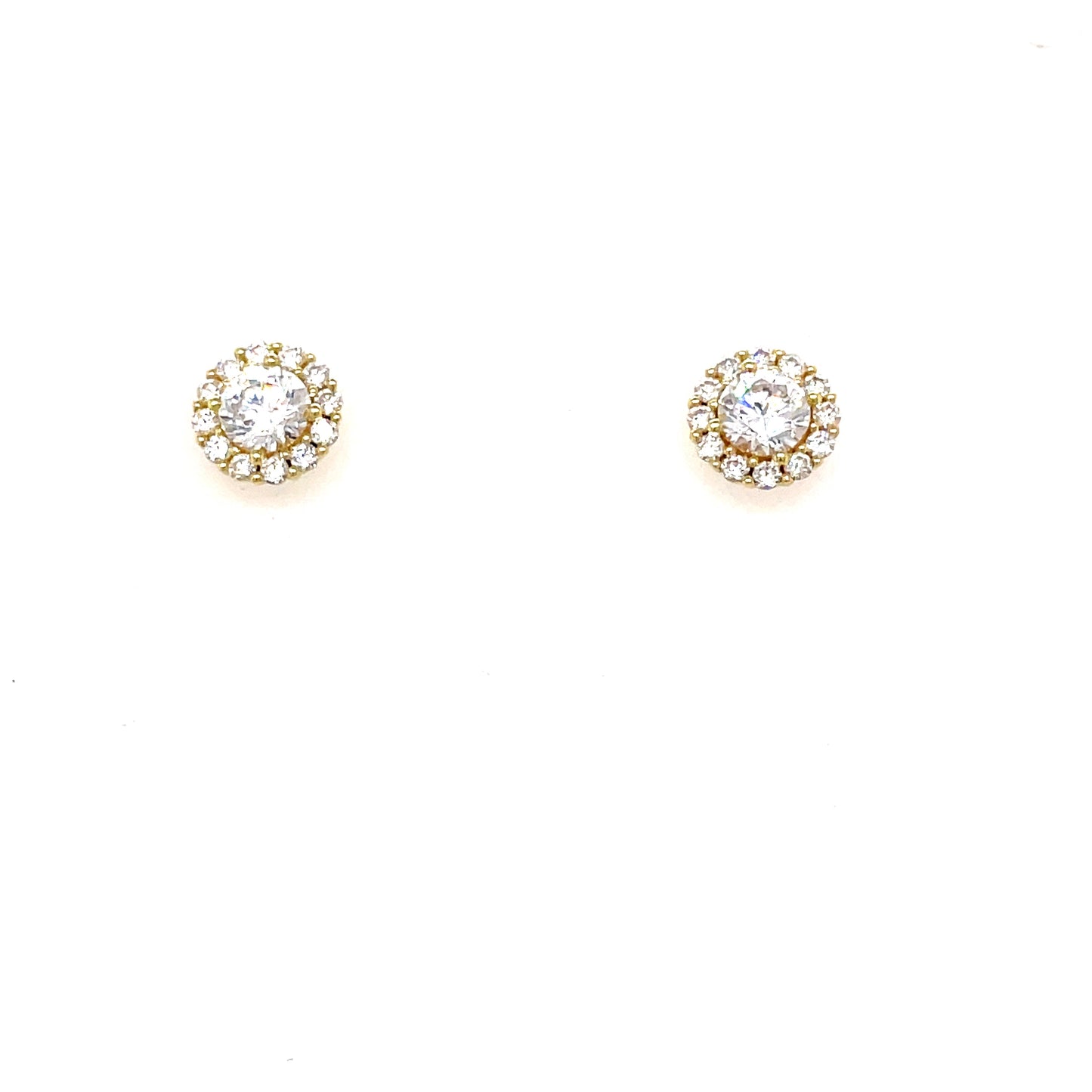 9ct Cubic Zirconia  Cluster Earring