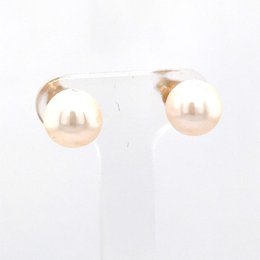 9ct Pearl Earring 7.5/ 8 Mm
