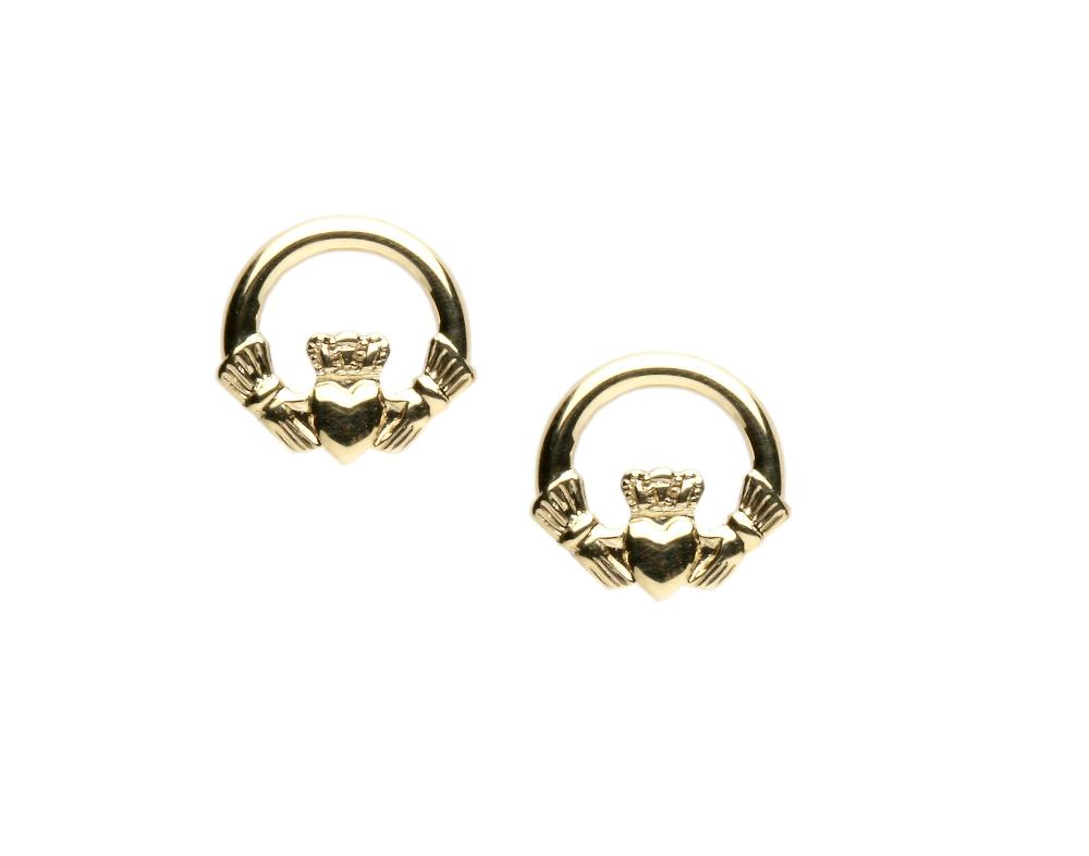 10ct Claddagh Earrings
