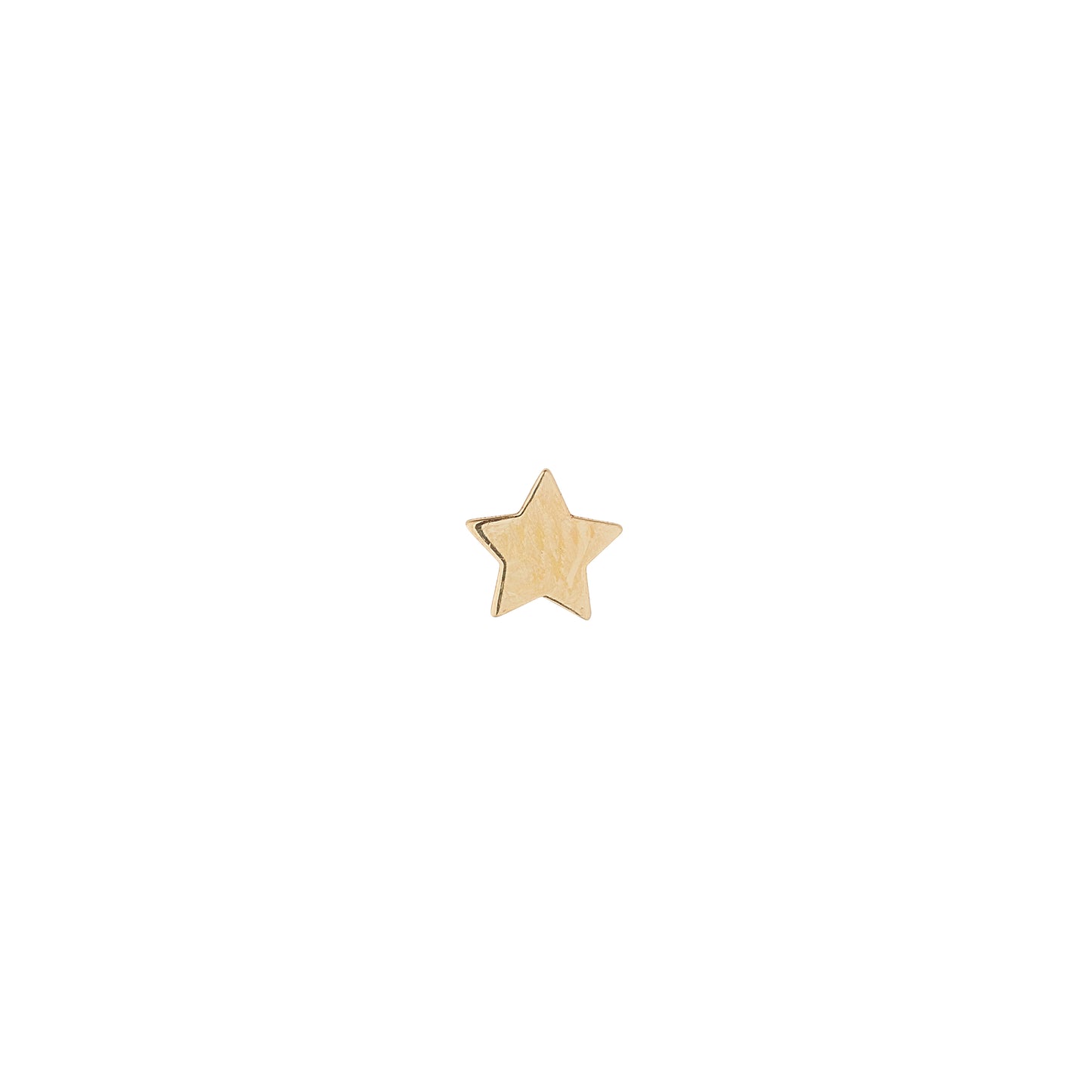 9ct Gold Single Star Tragus Earring