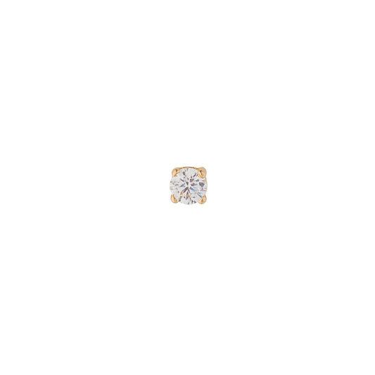 9ct Cubic Zirconia Single Stud Earring