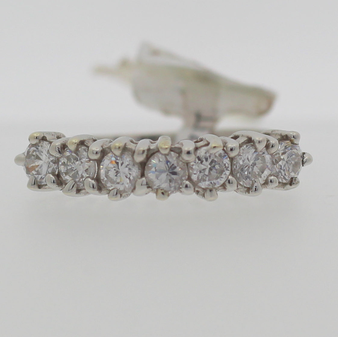 9ct White Gold Seven Stone Eternity Ring