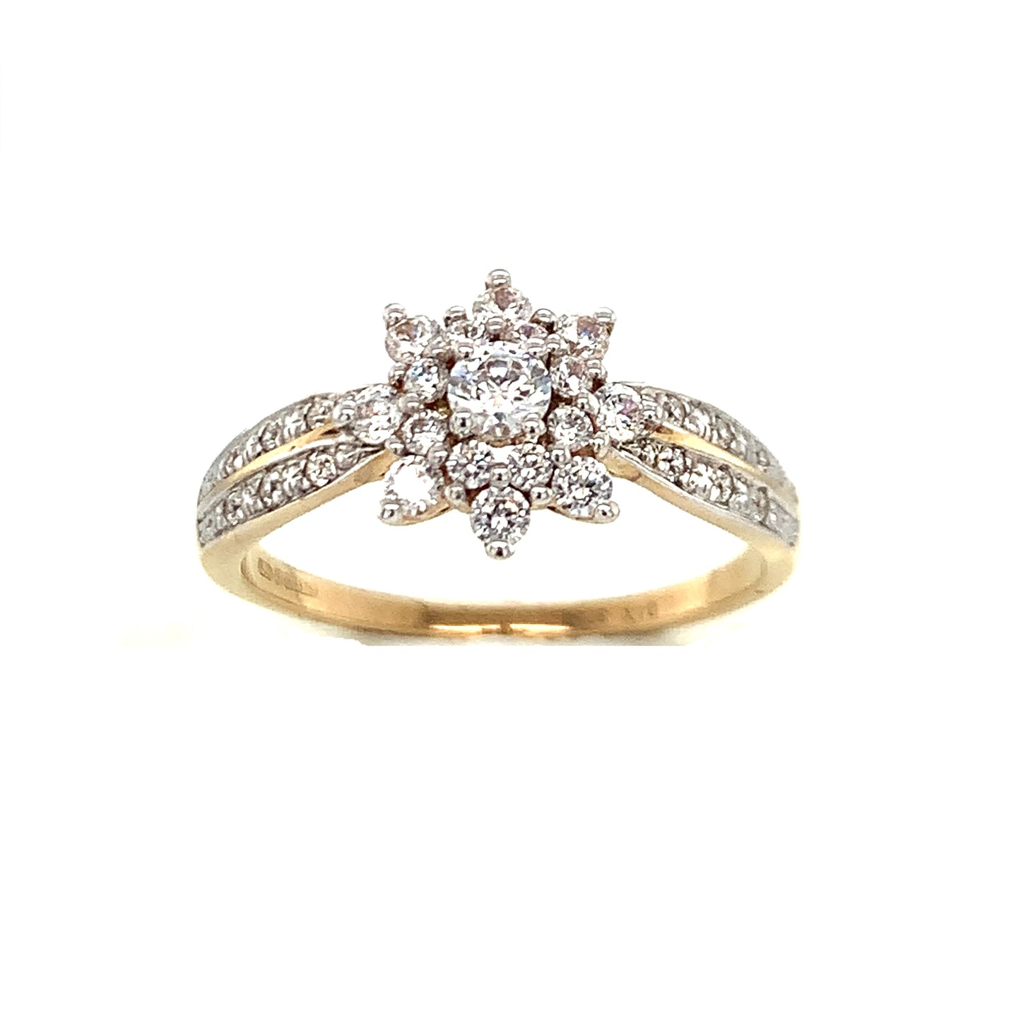 9ct Cubic Zirconia Dress Ring