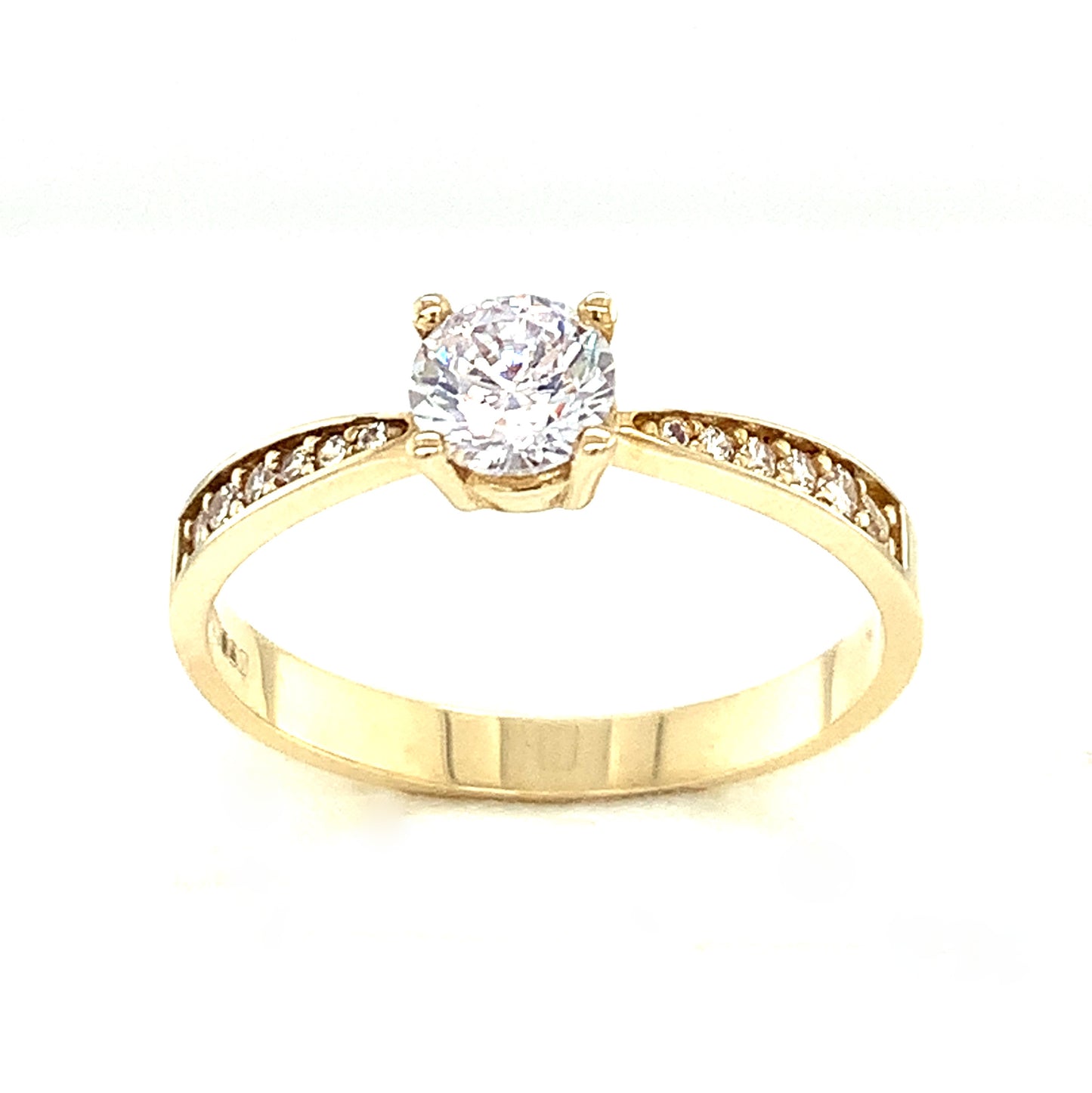 9ct Cubic Zirconia Solitaire Ring