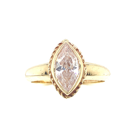 9ct Cubic Zirconia Marquise Ring