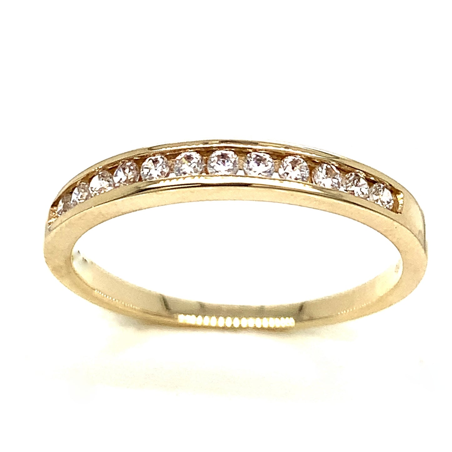 9ct 12 Stone Cubic Zirconia Eternity Ring