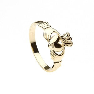 10ct Ladies Claddagh Ring