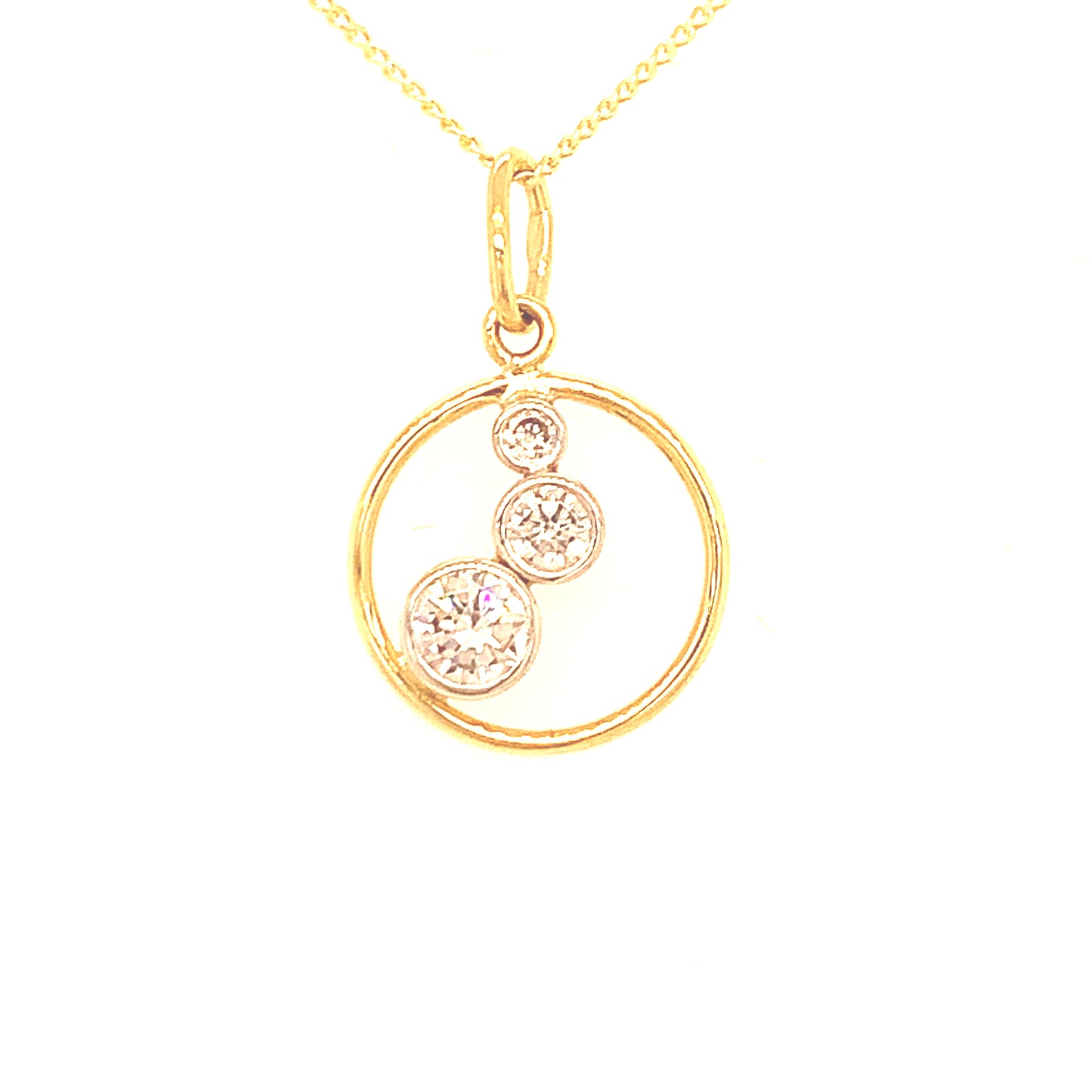 9ct Cubic Zirconia Pendant