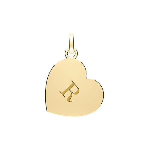 9ct P/Dant Hrt Initial R