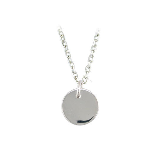 Sterling Silver Plain Round Disc