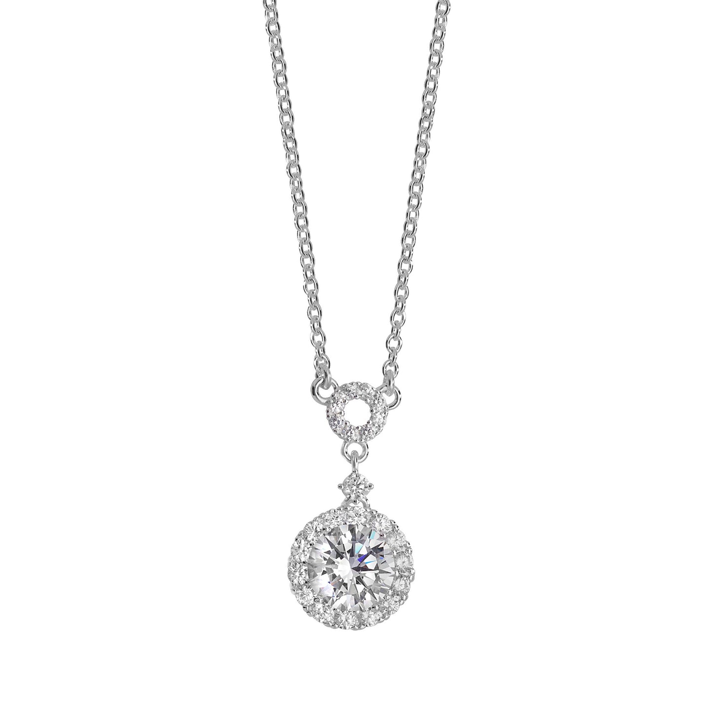 Sterling Silver Cubic Zirconia Necklet