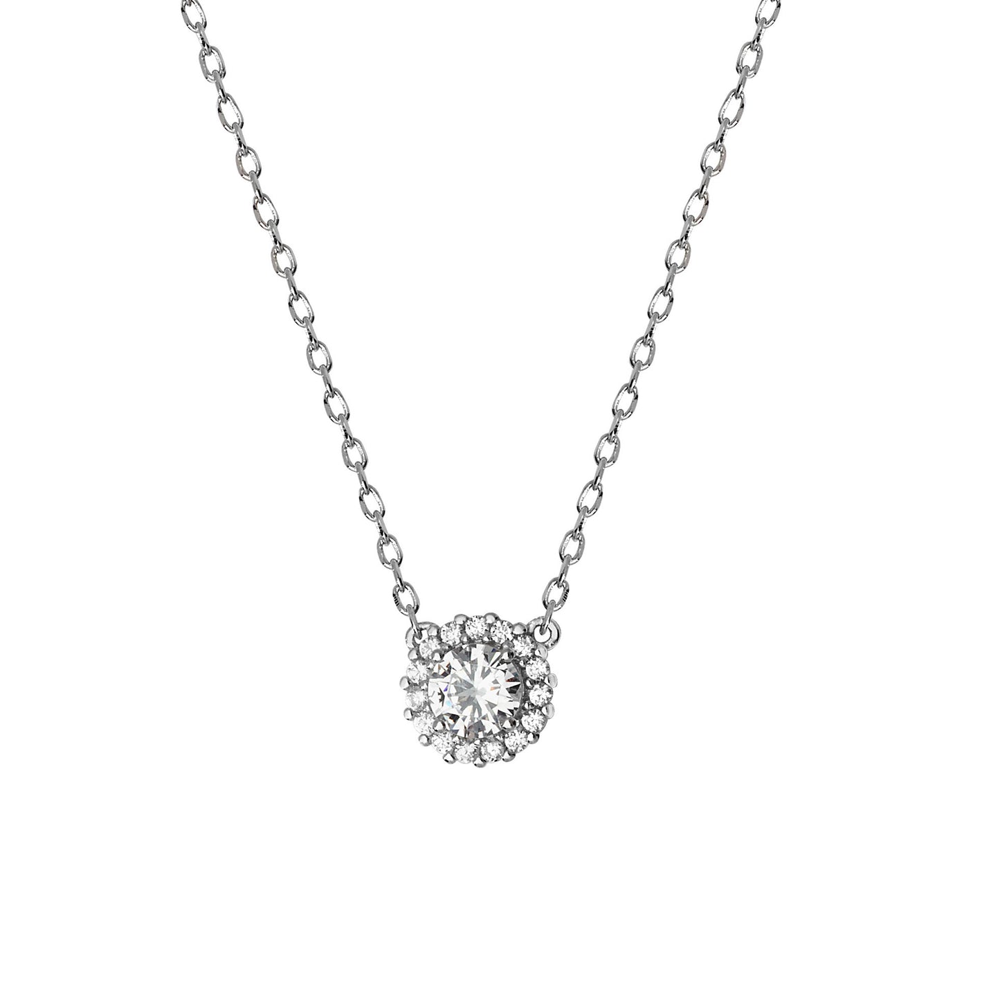 Sterling Silver Cubic Zirconia Necklet