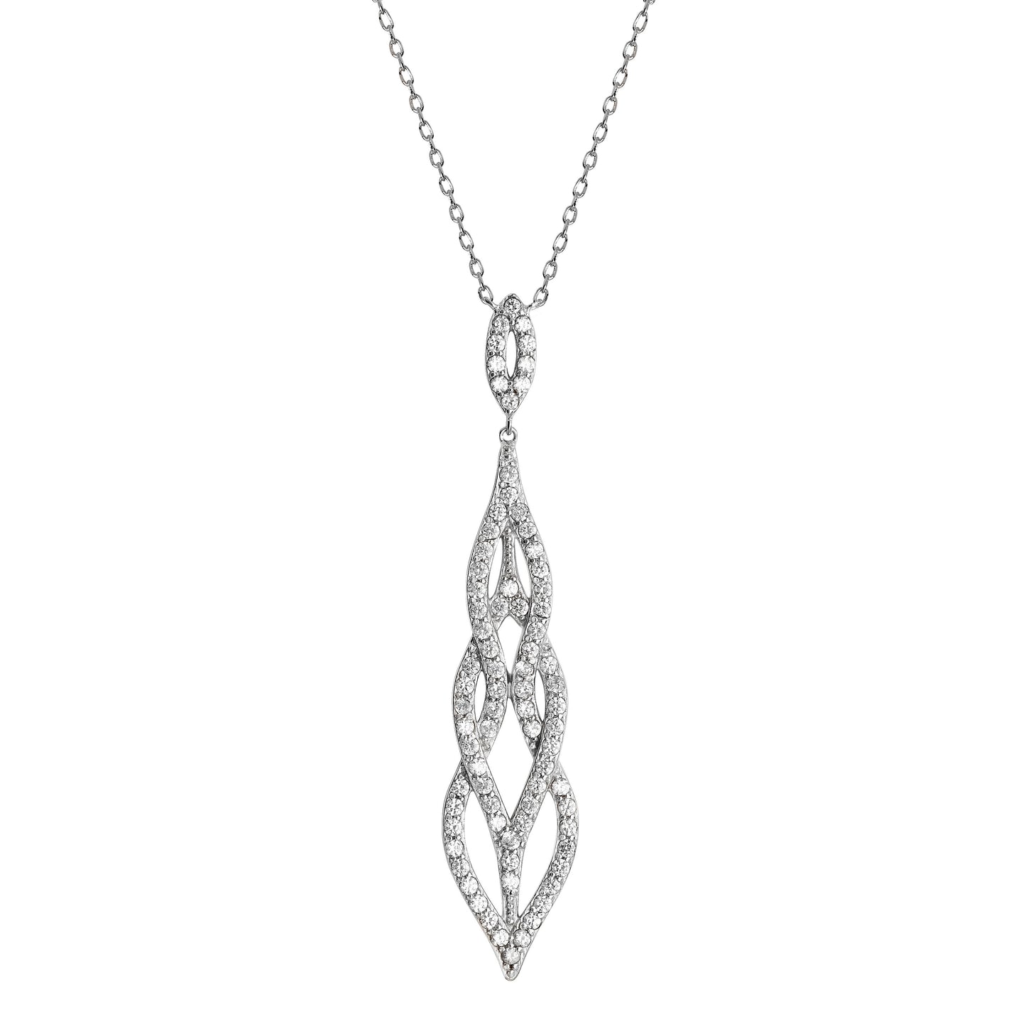 Sterling Silver Cubic Zirconia Necklet