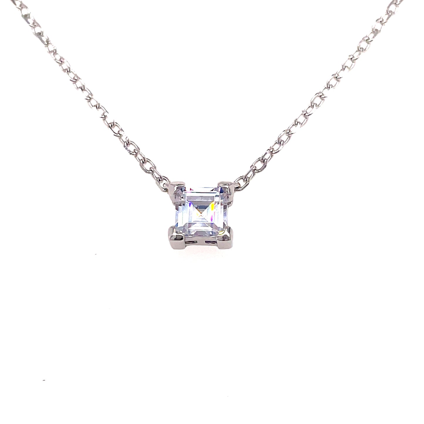 Sterling Silver Cubic Zirconia Necklet