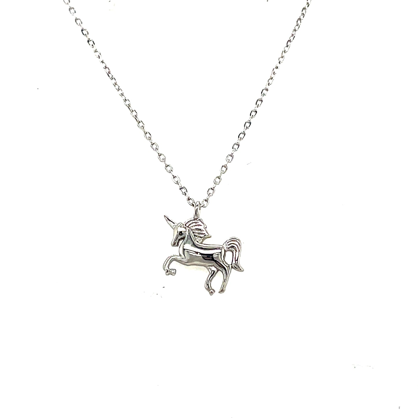 Sterling Silver Unicorn Necklet