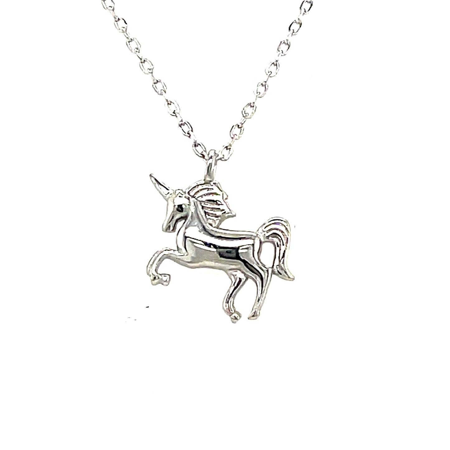 Sterling Silver Unicorn Necklet