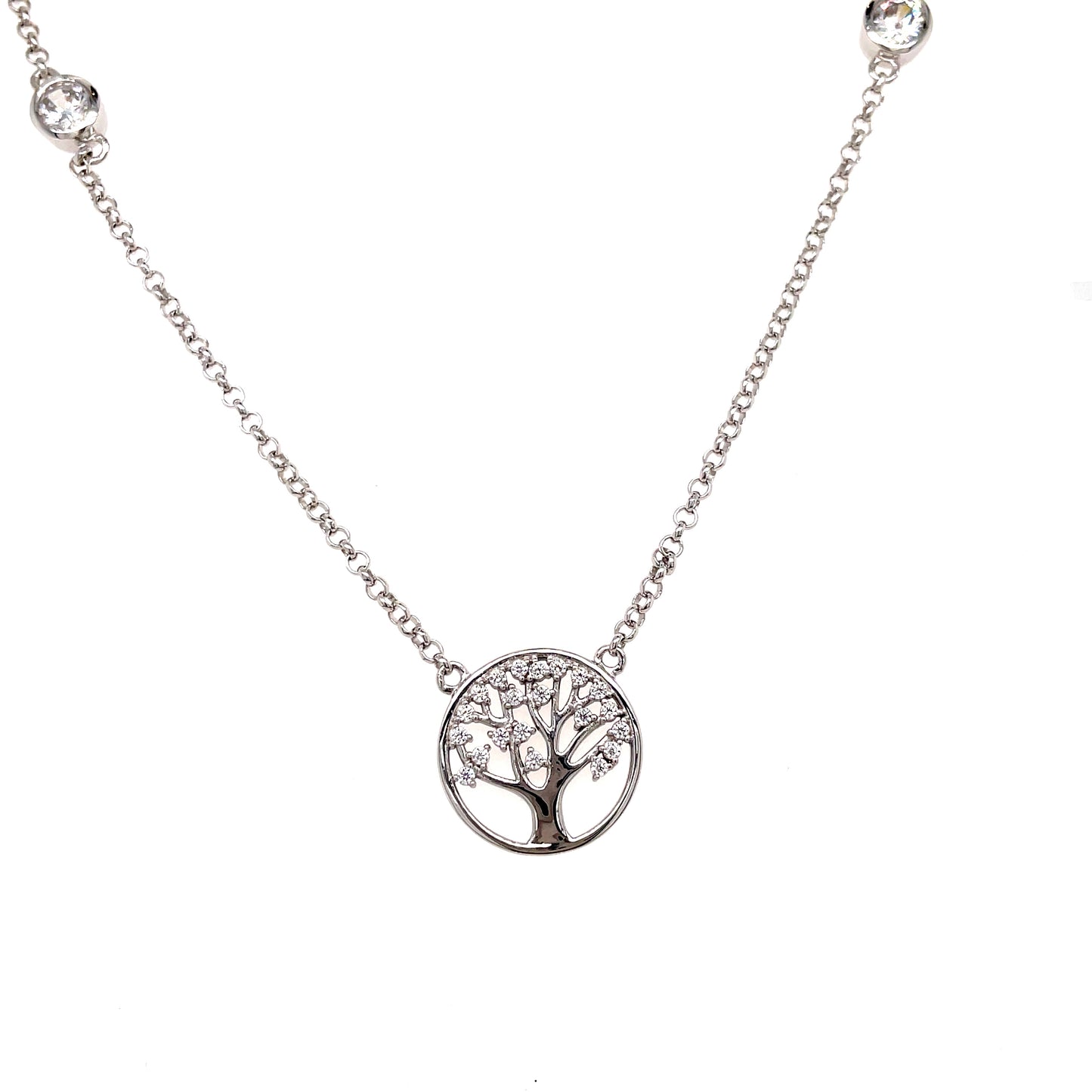 Sterling Silver Tree Of Life Necklet