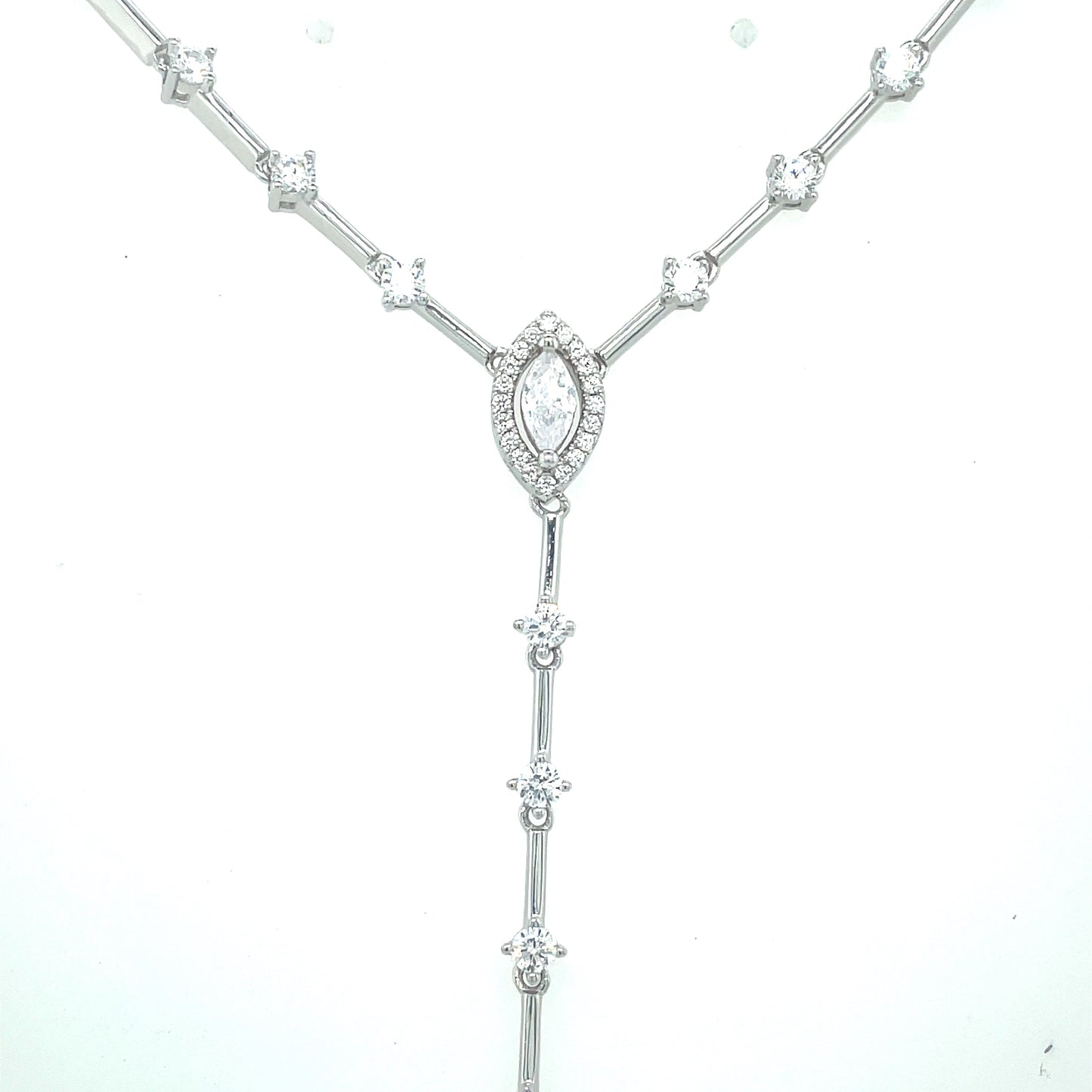 Sil Nlet Cz Bar Drop