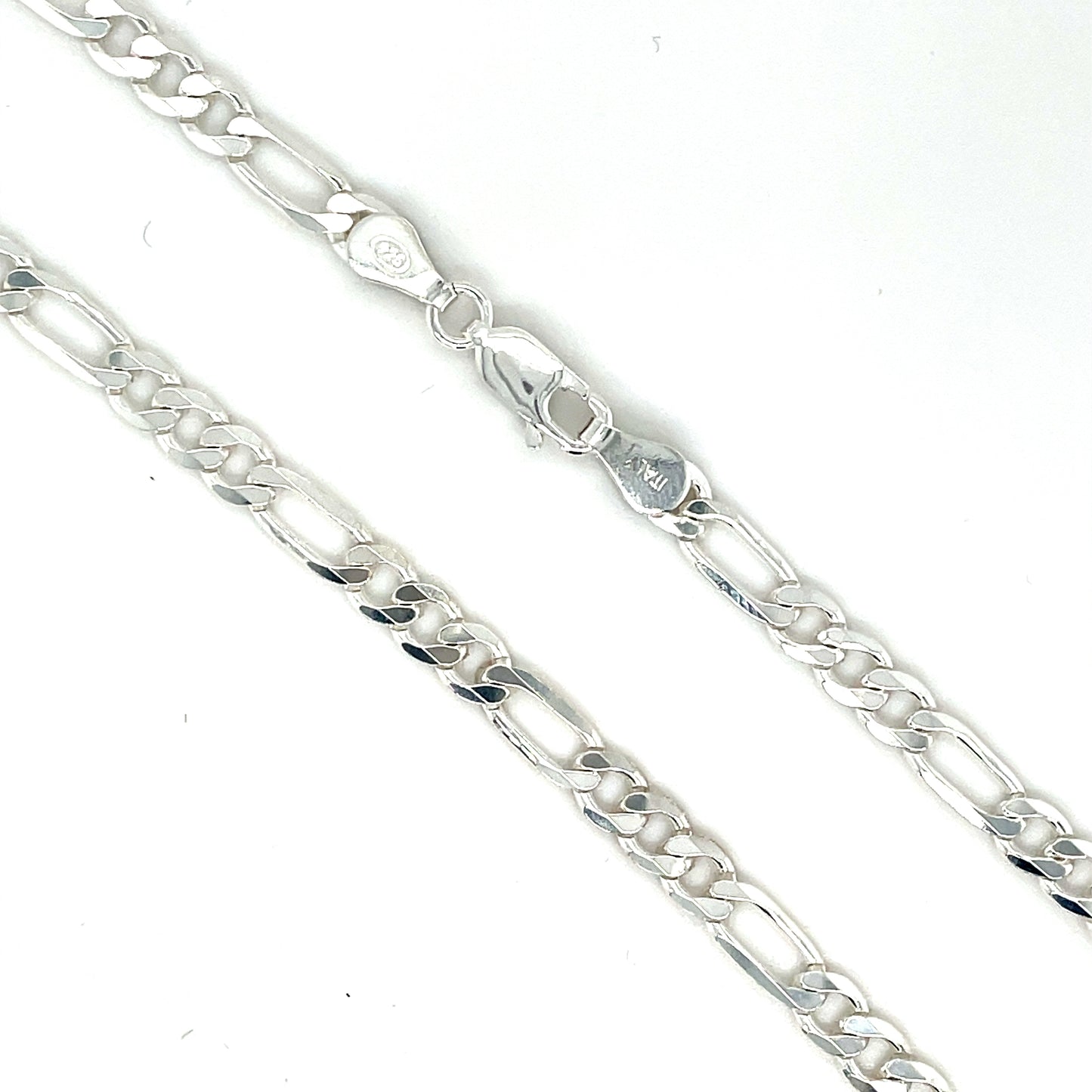 Sterling Silver Figaro Link Bracelet