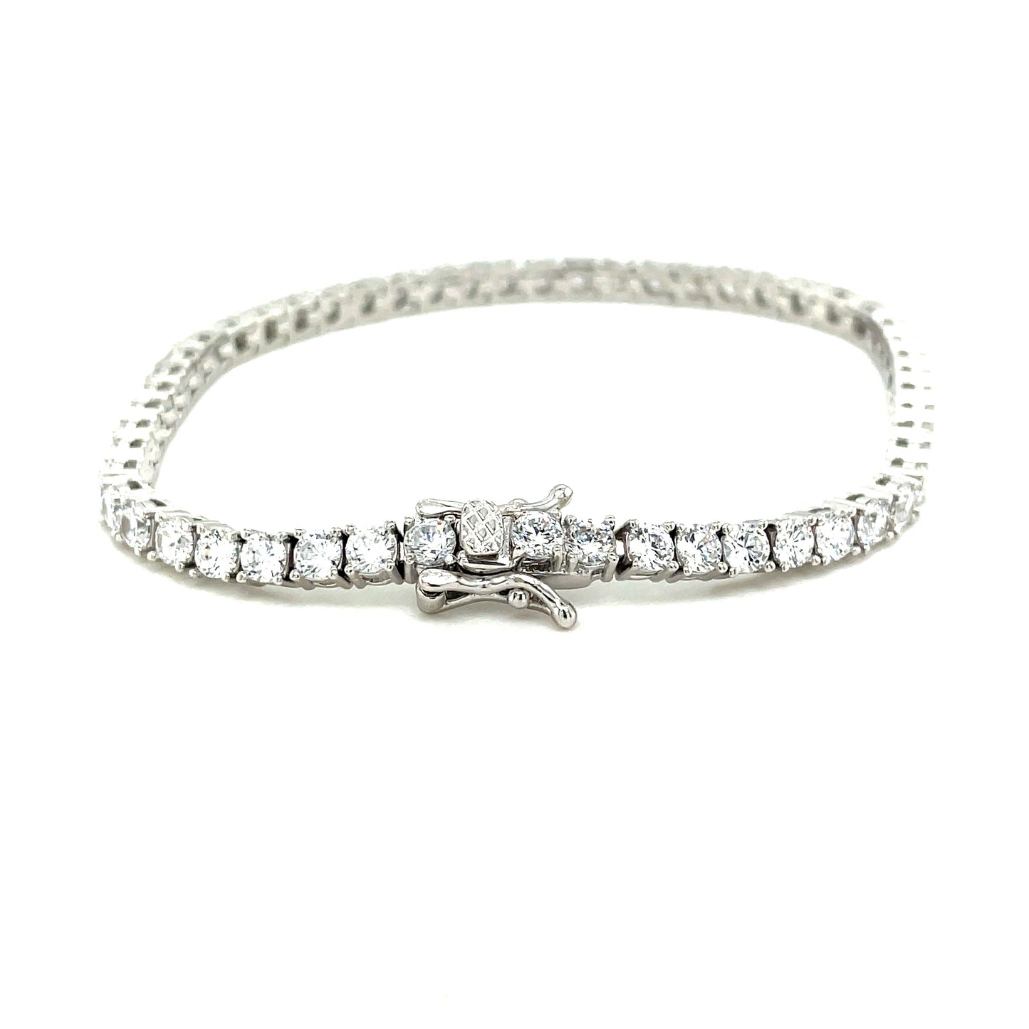 Sterling Silver Cubic Zirconia Tennis Bracelet