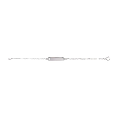 Sterling Silver ID Figaro Bracelet