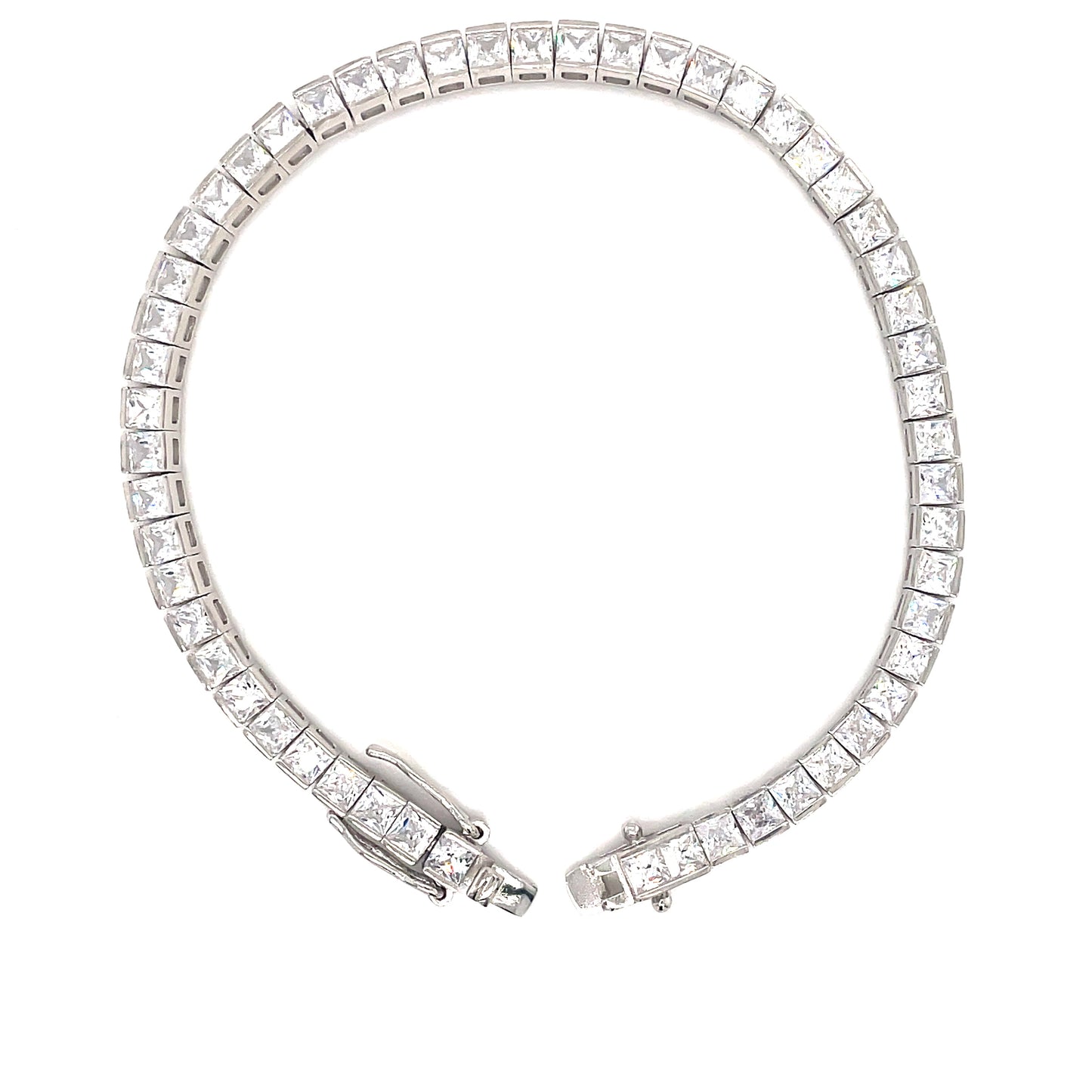 Sterling Silver Cubic Zirconia Tennis Bracelet