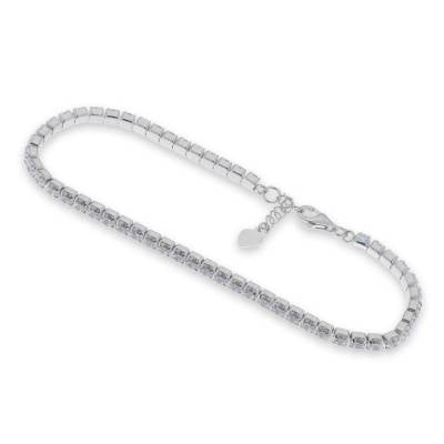 Sterling Silver Cubic Zirconia Tennis Bracelet